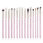 Load image into Gallery viewer, Jessup Rose-carmin/Silver Makeup Brushes brushes Set professional Make up Brush Tools kit EyeLiner Shader natural-synthetic hair
