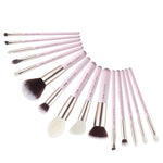 Load image into Gallery viewer, Jessup makeup brush set foundation buffer shader brush 15pcs Black/Rose gold Natural-Synthetic Hair pincel maquiagem Kit T160
