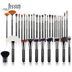 Load image into Gallery viewer, Jessup Professional Makeup-Brushes-Set Pearl Black-Silver Fibers Eyeshadow Powder Foundation Luxury Cosmetic Kit 3-34PCS T313
