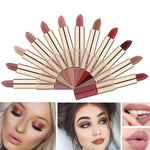 Load image into Gallery viewer, OTWOO 2 in 1 Matte Lipstick Lip Gloss Waterproof Long Lasting Non-sticky Makeup Sexy Purple Pigments Lipstick Matte Lipsticks
