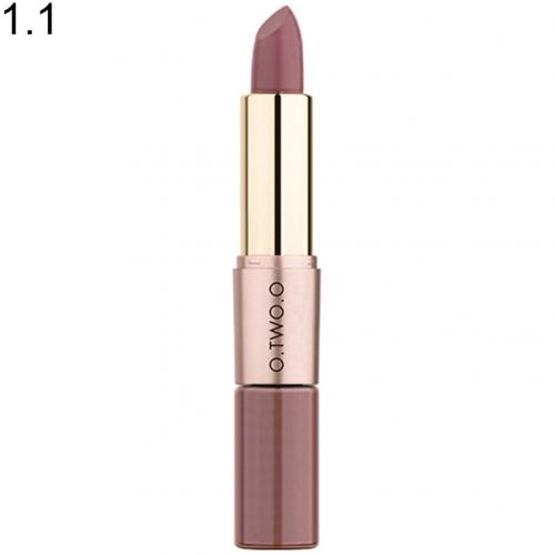 OTWOO 2 in 1 Matte Lipstick Lip Gloss Waterproof Long Lasting Non-sticky Makeup Sexy Purple Pigments Lipstick Matte Lipsticks