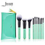 Load image into Gallery viewer, Jessup Make up brush Neo Mint color 10pcs/set Eyeshadow Brush Foundation Synthetic hair Powder Concealer Contour
