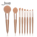 Load image into Gallery viewer, Jessup 8 pcs Professional foundation brush Powder Blusher Contour Pencil Eyeshadow Make up brushes Synthetic hair Cosmetic
