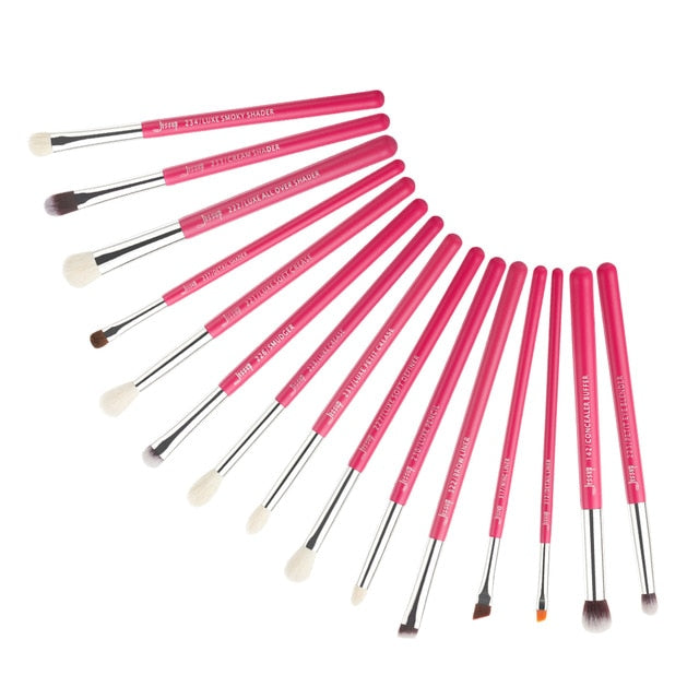 Jessup Beauty Makeup Brushes Set 6-25pcs Rose-Carmin Powder Foundation Eyeshadow Line Blender Cosmetic Tools Dropshipping