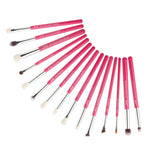 Load image into Gallery viewer, Jessup Beauty Makeup Brushes Set 6-25pcs Rose-Carmin Powder Foundation Eyeshadow Line Blender Cosmetic Tools Dropshipping
