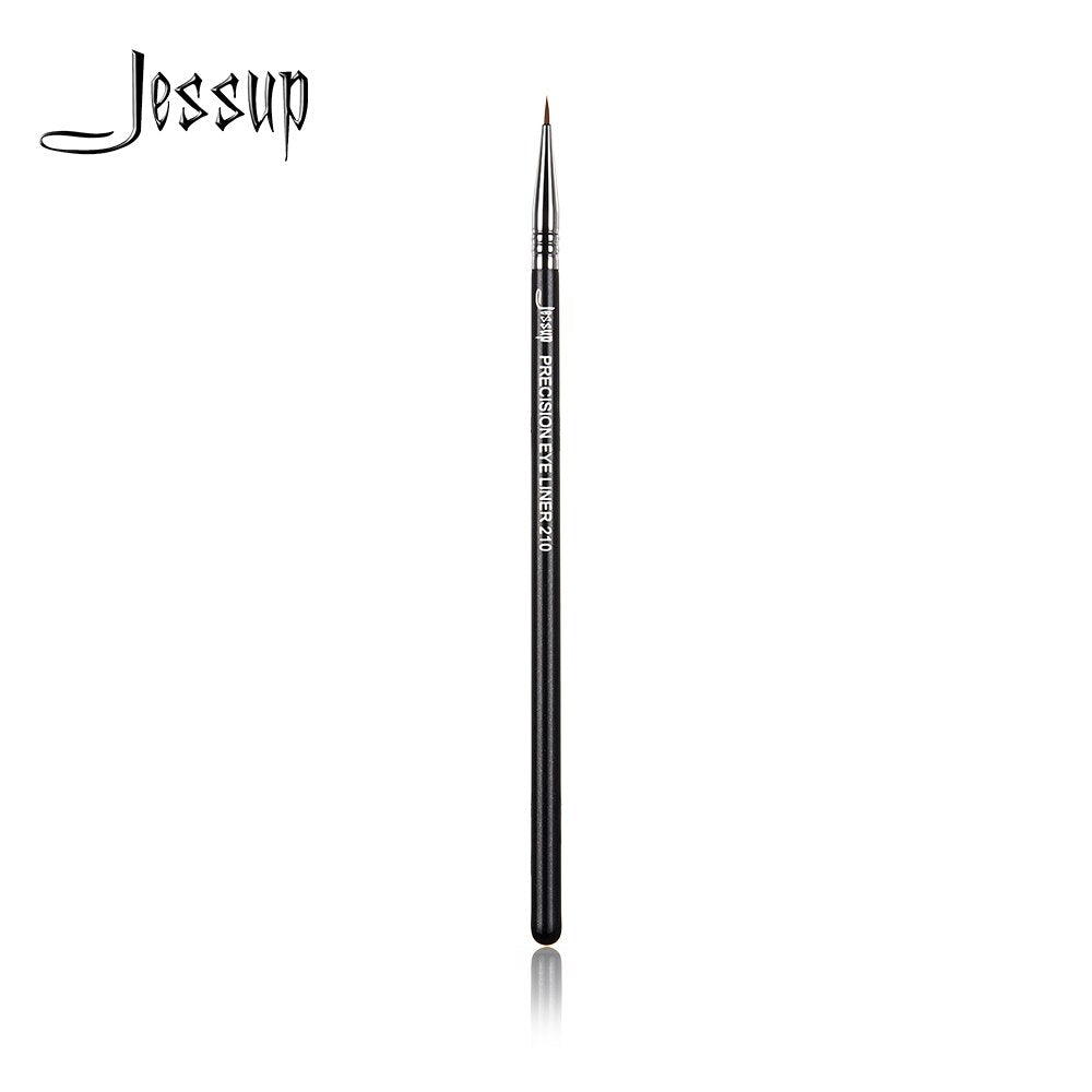 Jessup PRECISION EYE LINER Makeup Brush Black-Silver Synthetic Hair Cosmetics pędzle do makijażu-210