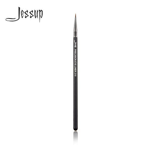 Jessup PRECISION EYE LINER Makeup Brush Black-Silver Synthetic Hair Cosmetics pędzle do makijażu-210