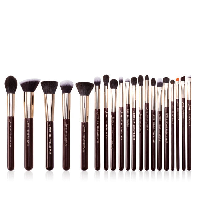 Jessup Makeup Brushes Set Professional Natural-Synthetic Hair Makeup Brush Foundation Powder Contour Eyeshadow 15-25pcs
