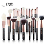 Load image into Gallery viewer, Jessup Makeup brushes set Rose Gold / Black Foundation Powder Eyeshadow Make up Brush 6pcs-25pcs
