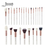 Load image into Gallery viewer, Jessup Makeup-Brushes-Set Dropshipping Pearl-White-Rose-Gold pinceaux maquillage Cosmetic Tools Eyeshadow Powder Definer 6-25pcs
