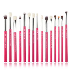 Jessup Makeup Brushes Set 15pcs Professional Eye Shadow Makeup Brush Kits Eyeshadow Eyeliner Blending Eyebrow Goat Hair