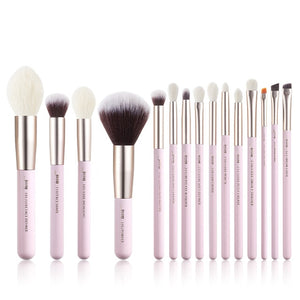 Jessup Makeup Brushes Set Makeup Brush Eyeshadow Blending Powder Foundation Blusher Concealer 15-25pcs Cosmetics Storage Box
