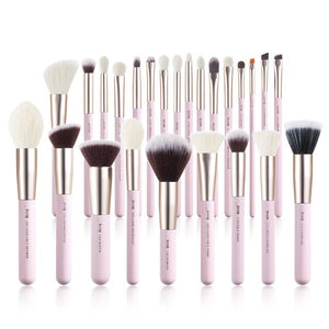 Jessup Makeup Brushes Set Makeup Brush Eyeshadow Blending Powder Foundation Blusher Concealer 15-25pcs Cosmetics Storage Box