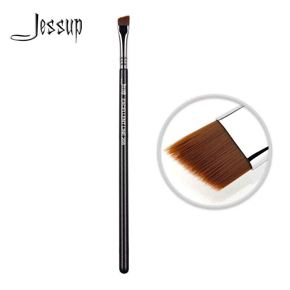 Jessup Eyebrow brush makeup Synthetic hair Eyeliner brush Contour Precision for liquid & cream formulas