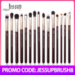 Load image into Gallery viewer, Jessup Makeup Brushes Set 15pcs Professional Eye Shadow Makeup Brush Kits Eyeshadow Eyeliner Blending Eyebrow Goat Hair
