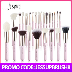 Jessup Makeup Brushes Set 15-25pcs Natural-Synthetic Hair Foundation Powder Highlighter Eyeshadow Brush for Making up