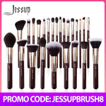 Load image into Gallery viewer, Jessup Makeup Brushes Set Professional Natural-Synthetic Hair Makeup Brush Foundation Powder Contour Eyeshadow 15-25pcs
