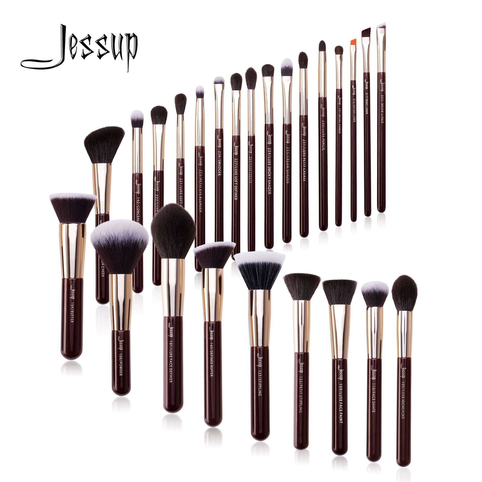 Jessup Makeup Brushes Set 25pcs Professional Foundation Eyeshadow Makeup Brush Powder Highlighter Contour Cepillo Maquillaje