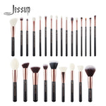 Load image into Gallery viewer, Jessup Makeup Brushes Kit 6-25pcs Black/Rose Gold Powder Foundation Eyeshadow Line Highlighter Concealer Blender Cosmetic Set
