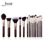 Load image into Gallery viewer, Jessup Makeup Brushes Set 15pcs Professional Makeup Brush Powder Eyeshadow Liner Foundation Blush Blending Zinfandel/Golden
