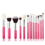 Load image into Gallery viewer, Jessup Makeup Brushes Set 15pcs Professional Makeup Brush Powder Eyeshadow Liner Foundation Blush Blending Zinfandel/Golden
