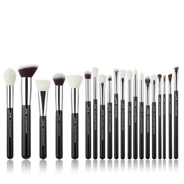 Jessup Brush Makeup Brushes Set 20pcs Zinfandel/Golden Foundation Contour Concealer Eyeshadow Liner Pinceaux Maquillage