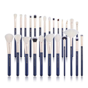 Jessup Makeup Brush Set Professional Foundation Highlighter Eyeliner Blending Brushes Maquillage 25pcs Peach Puff/Rose Gold