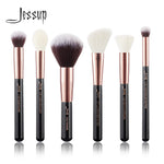 Load image into Gallery viewer, Jessup Black/ Rose Gold Professional Makeup Brushes Set Make up Brush Tool kit Buffer Paint Cheek Highlight Make up brush beauty
