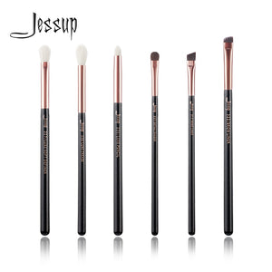 Jessup Black / Rose Gold Professional Makeup Brushes Set Make up Brush Tools kit Eye Shader Liner natural-synthetic hair
