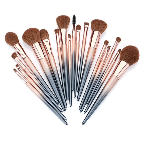 Jessup brushes 18pcs Makeup brushes set & 1PC Cosmetic bag women Make up brush Powder Foundation Precision Pencil eyeshadow